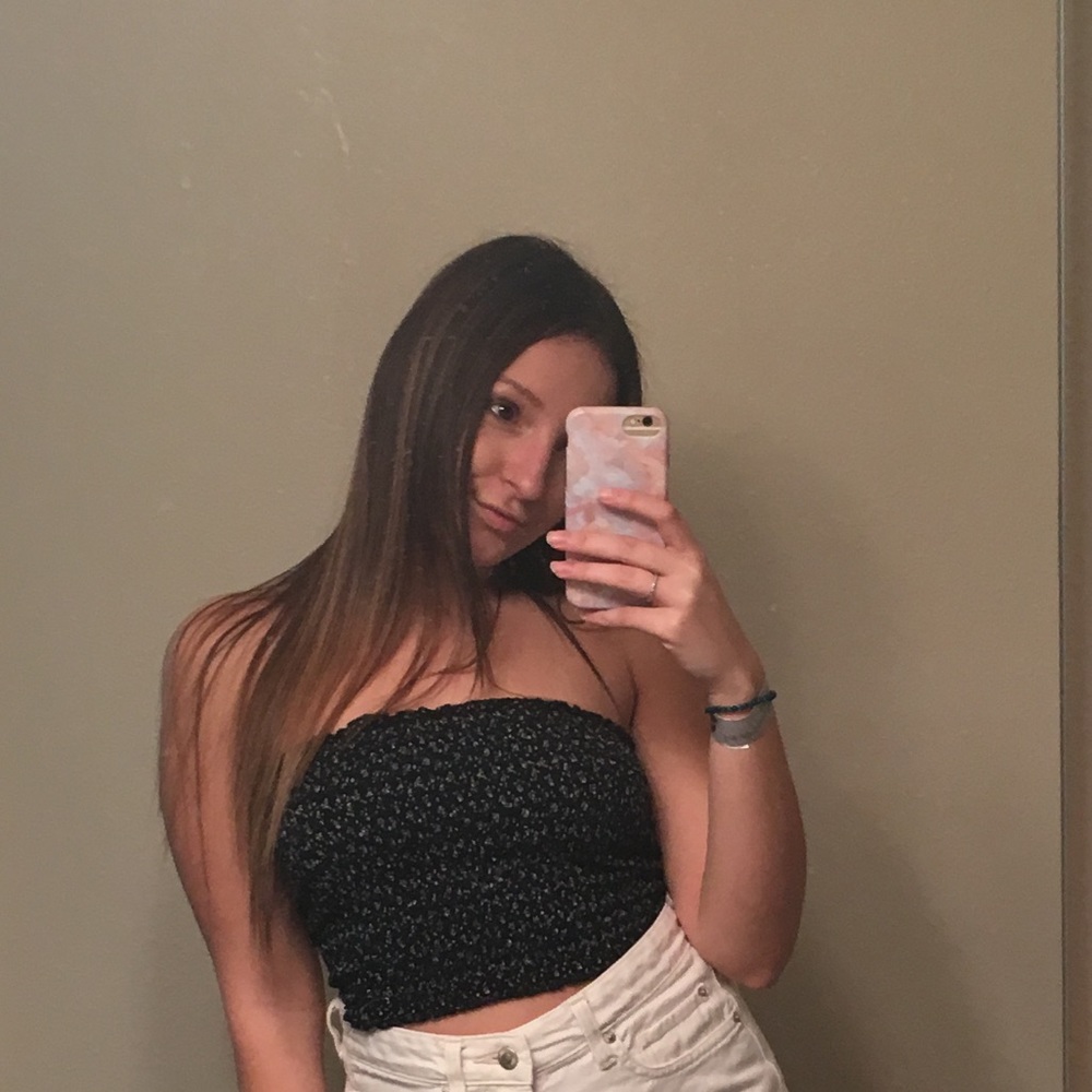 brandy floral tube top